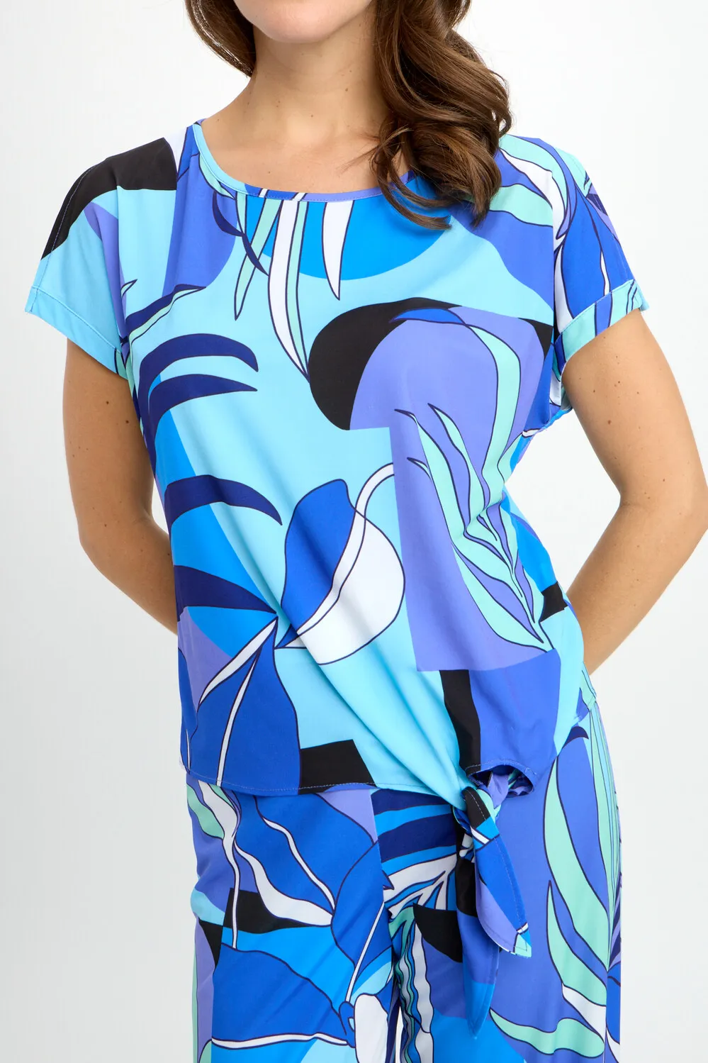 Knotted Abstract Casual Top Style 6281241218