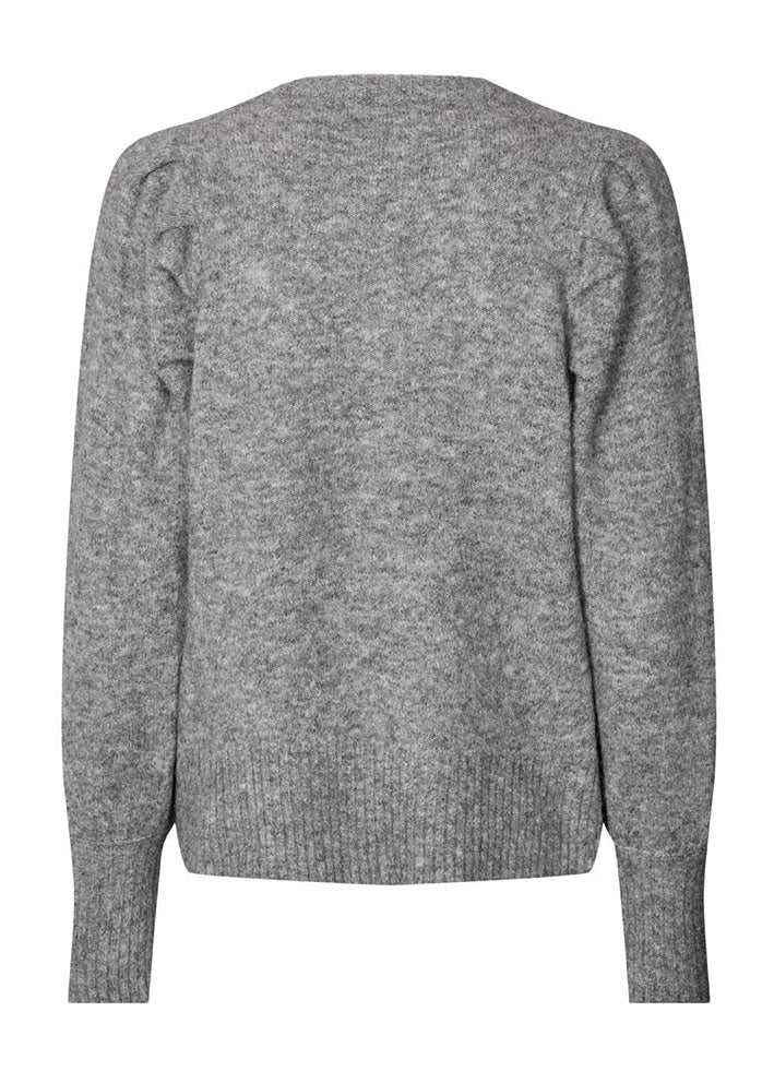 Lollys Laundry Laura Cardigan - Dark Grey Melange