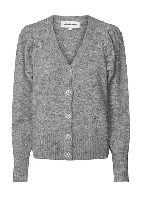 Lollys Laundry Laura Cardigan - Dark Grey Melange