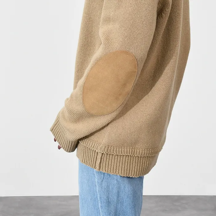 Maison Margiela  |Crew Neck Casual Style Wool Linen Long Sleeves Plain Cotton