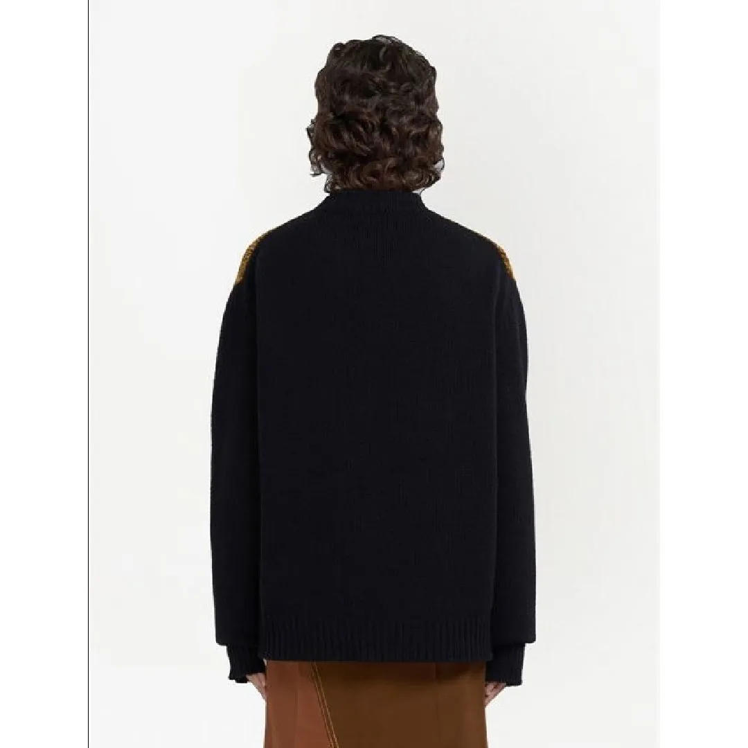 MARNI  |Crew Neck Casual Style Wool Long Sleeves Office Style Logo