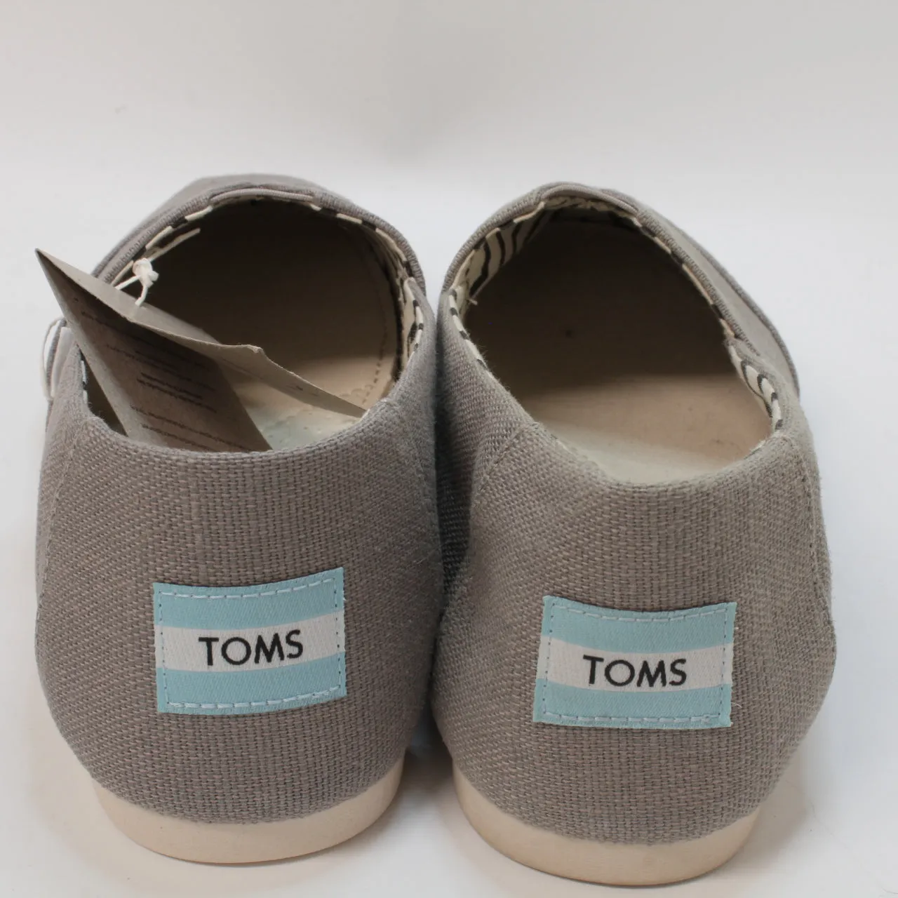 Mens Toms Toms Classic Alpargata Cement Heritage Canvas Uk Size 8