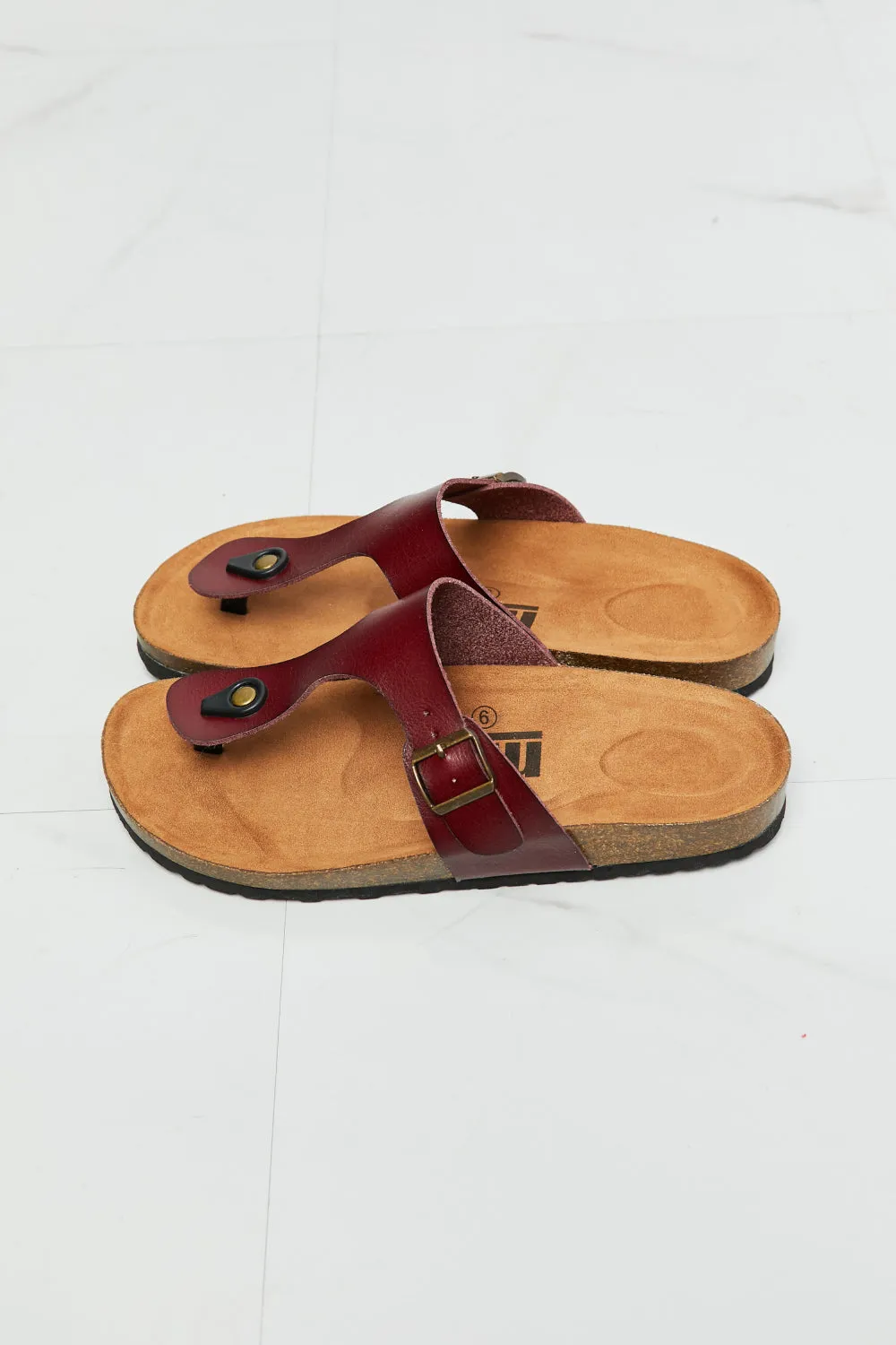 MMShoes Drift Away T-Strap Flip-Flop in Brown