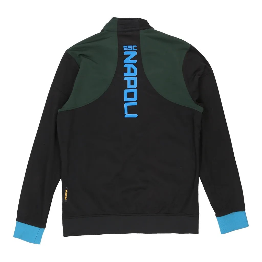 Napoli FC Kappa Football Track Jacket - Medium Black Polyester