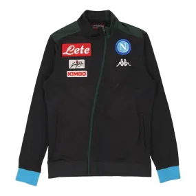 Napoli FC Kappa Football Track Jacket - Medium Black Polyester