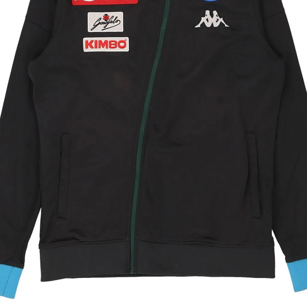 Napoli FC Kappa Football Track Jacket - Medium Black Polyester