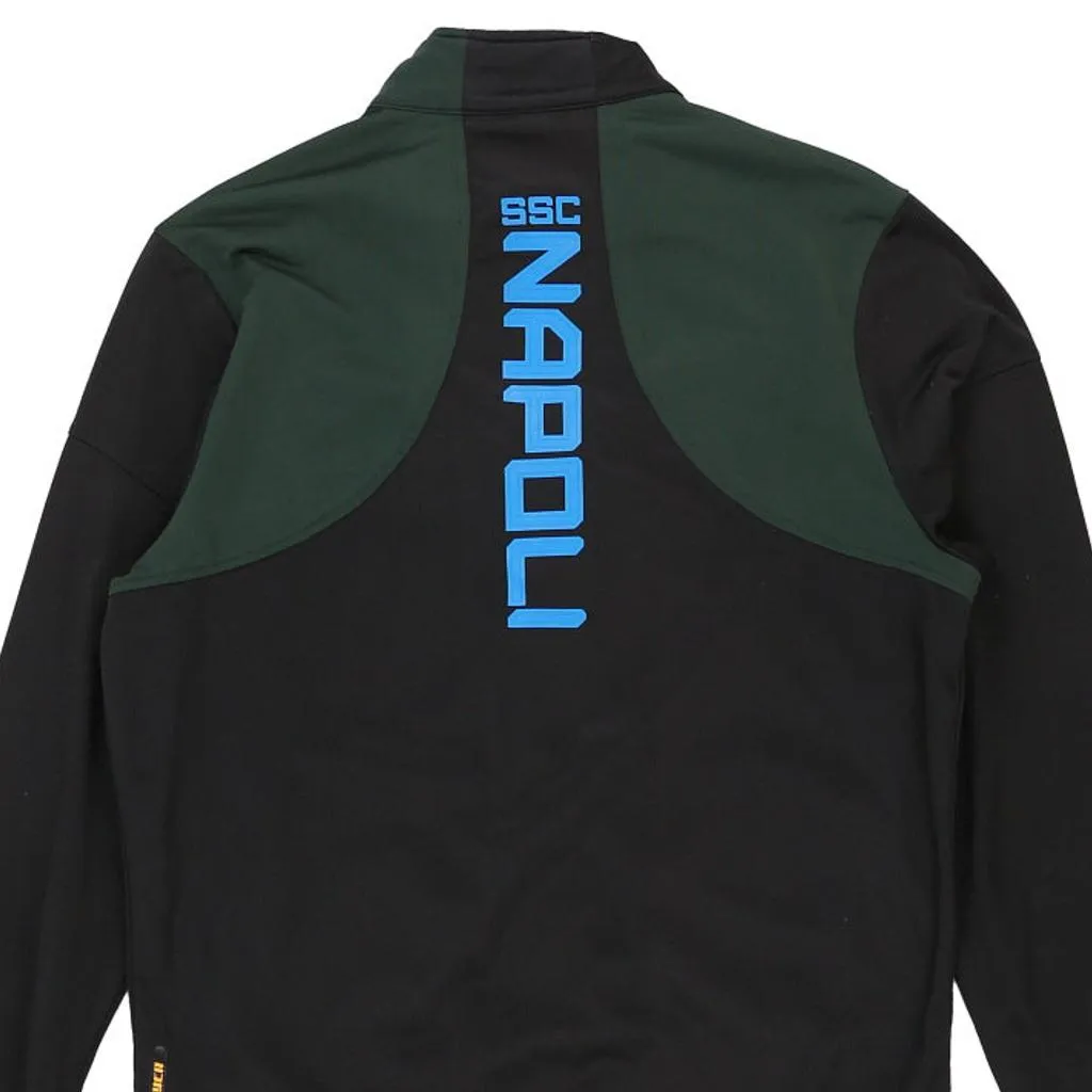 Napoli FC Kappa Football Track Jacket - Medium Black Polyester