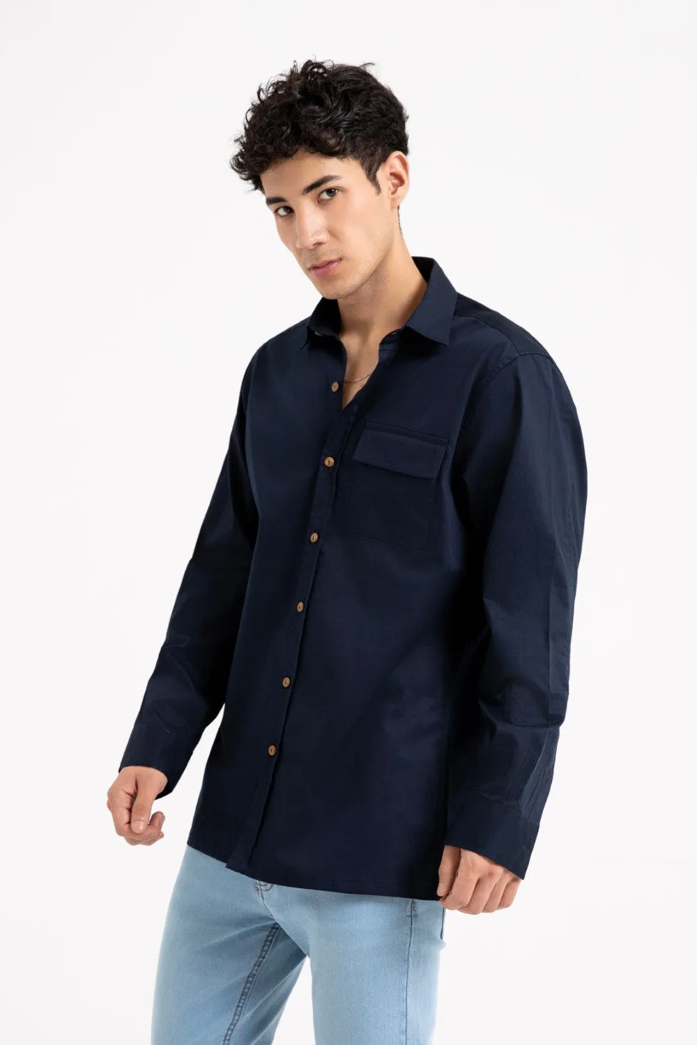 Navy Casual Shirt