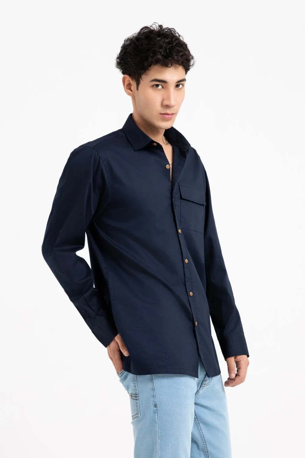 Navy Casual Shirt