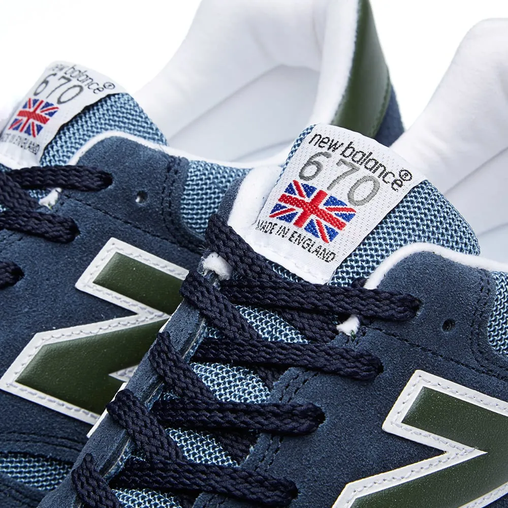 New Balance M670SBG - Made in EnglandNavy & Green