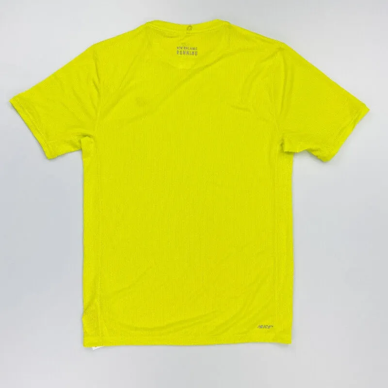 New Balance  S/S Top - T-shirt di seconda mano - Uomo - Giallo - S