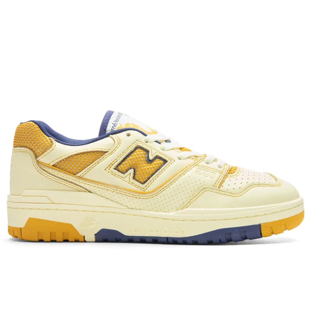 New Balance x Aime Leon Dore P550 Basketball Oxfords - White/Yellow