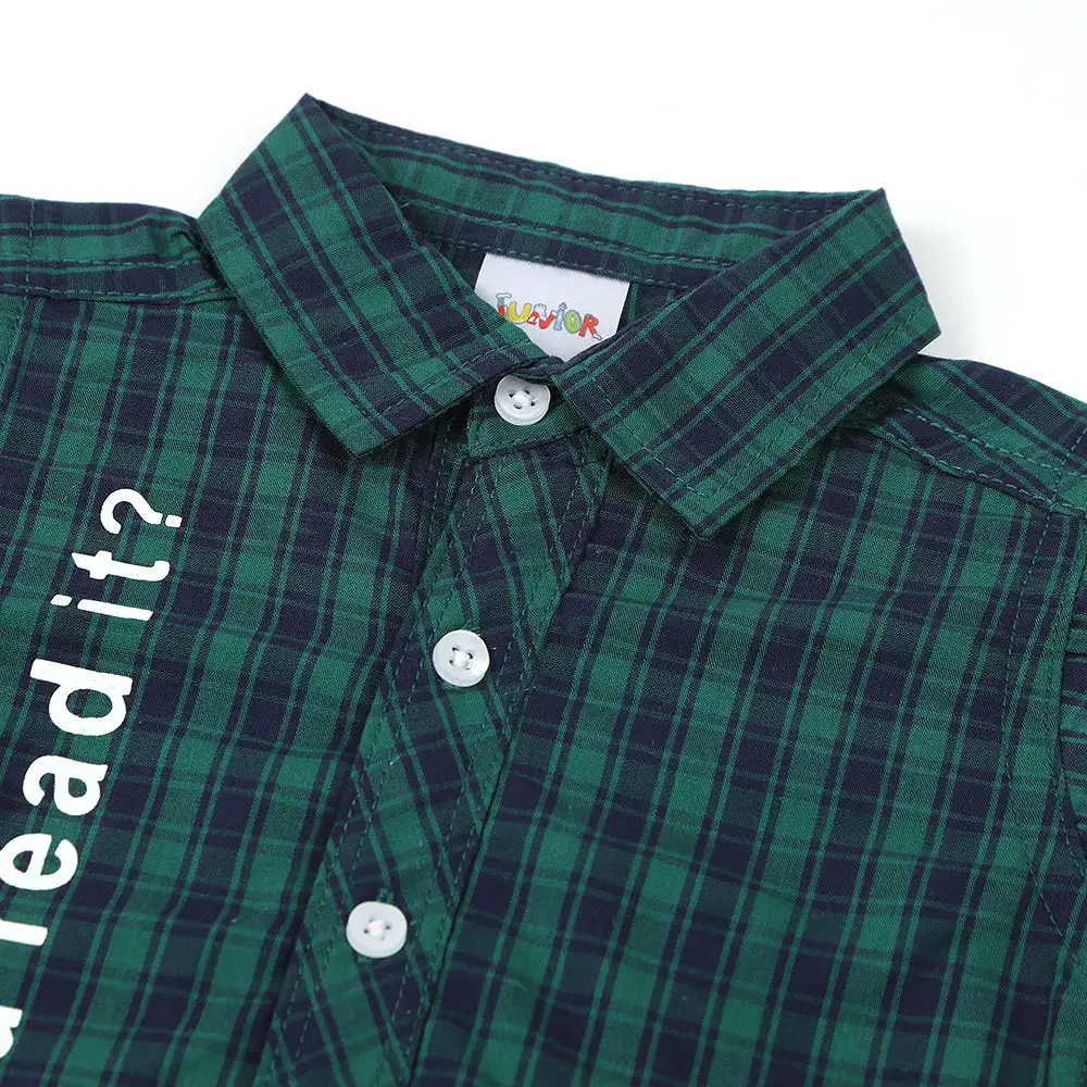 Newborn Boys Casual Shirt - Green