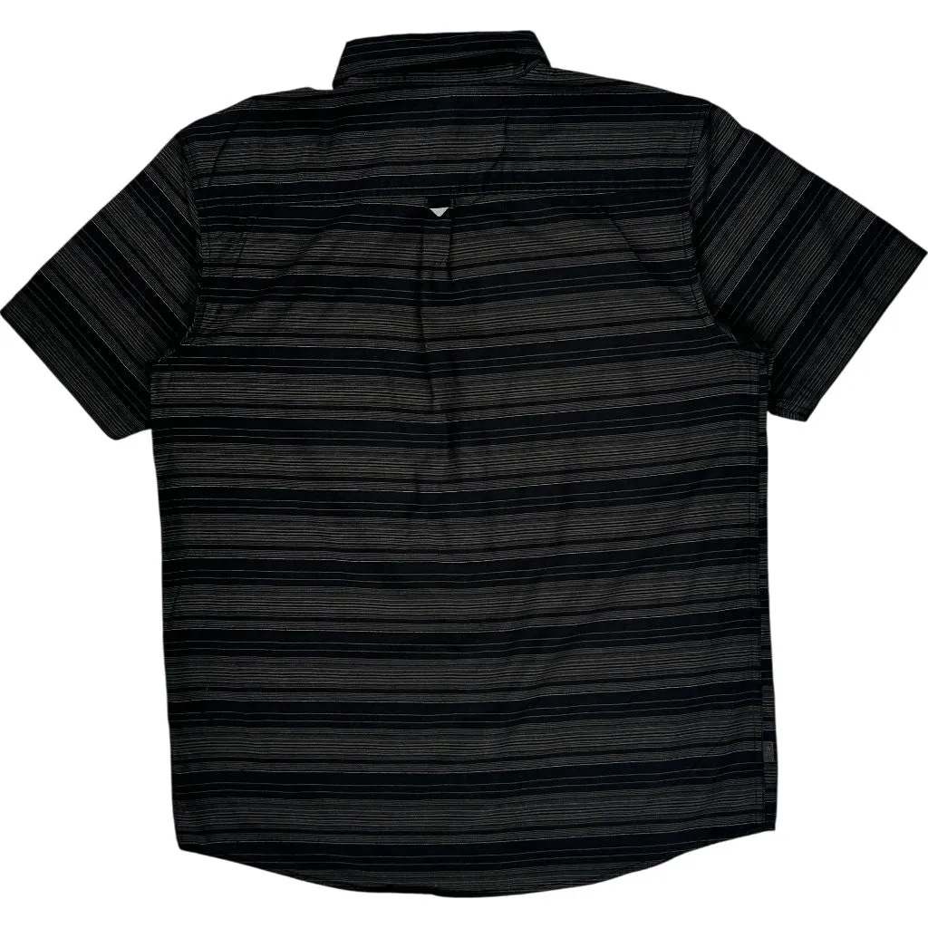 Oakley Striped Casual Shirt - Medium - Black Cotton