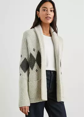 Rails Silas Cardigan - Oatmeal Argyle