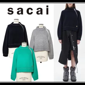 sacai  |Casual Style Street Style Long Sleeves Plain