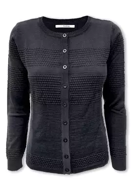 Sibin Linnebjerg Dita Cardigan - Antrazit