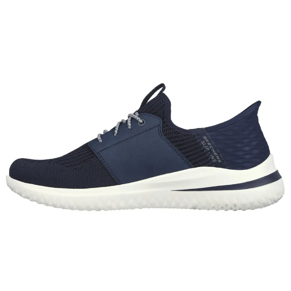 SKECHERS Men's Delson 3.0 Lavell Running Shoe (Navy)