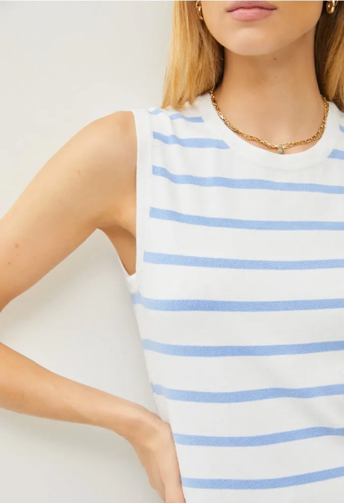 Sky Stripe Knit Tank Top