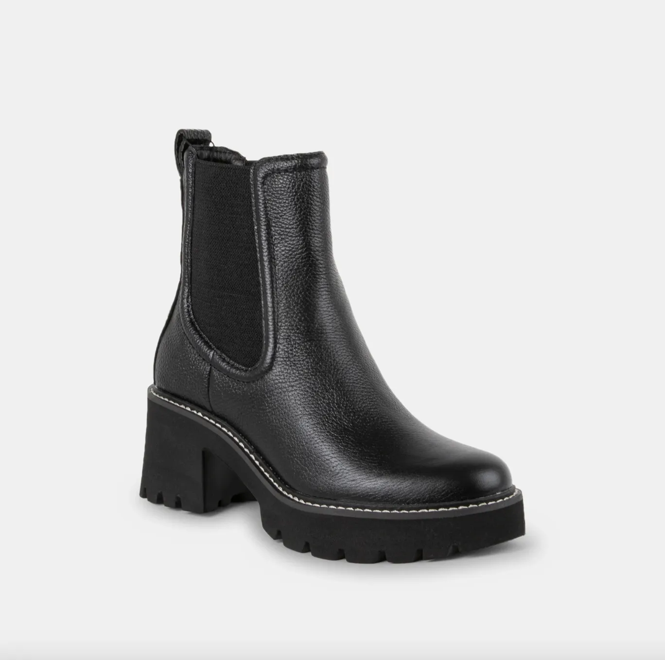 The Hawk H2O Booties by Dolce Vita - Jet Black Leather *WATERPROOF