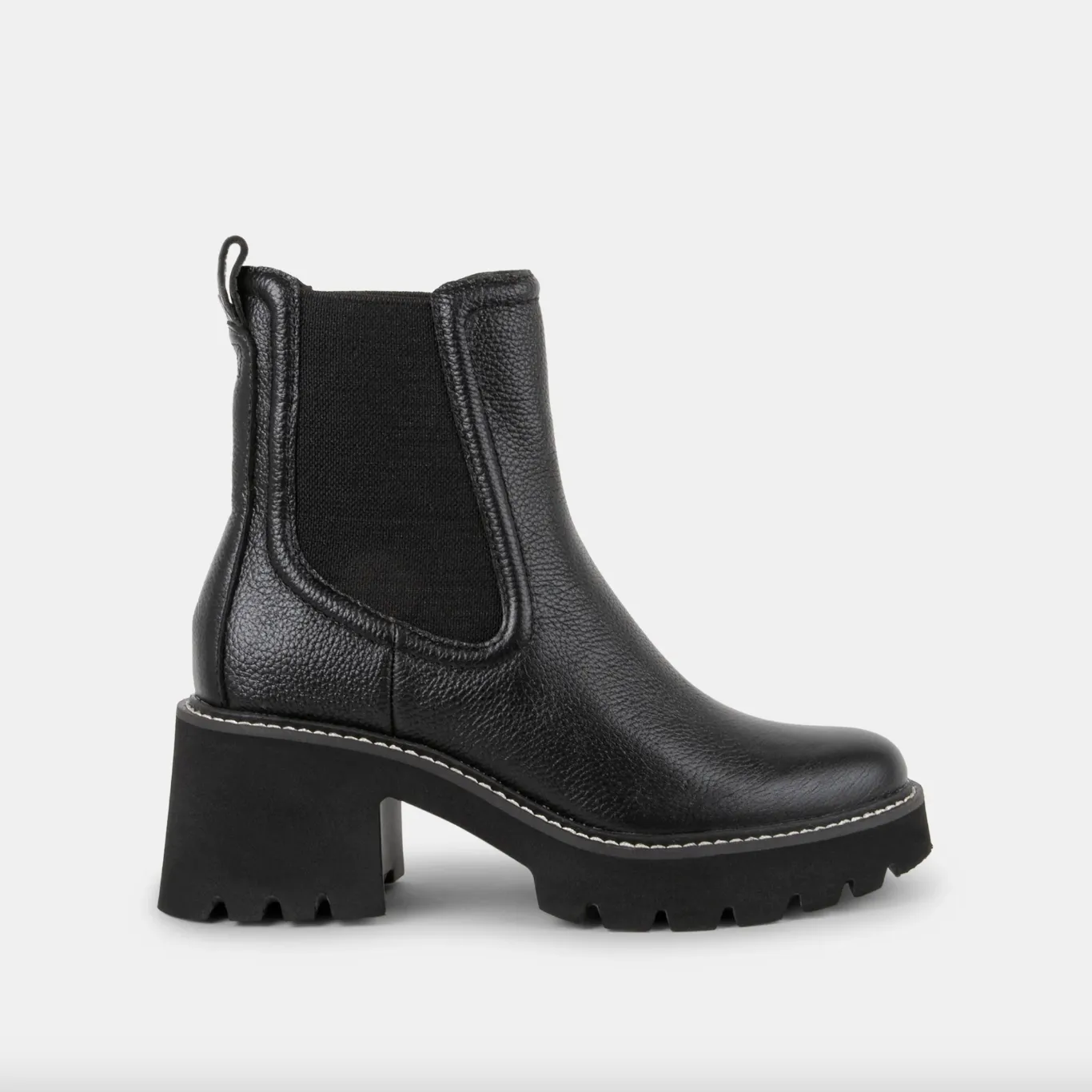 The Hawk H2O Booties by Dolce Vita - Jet Black Leather *WATERPROOF