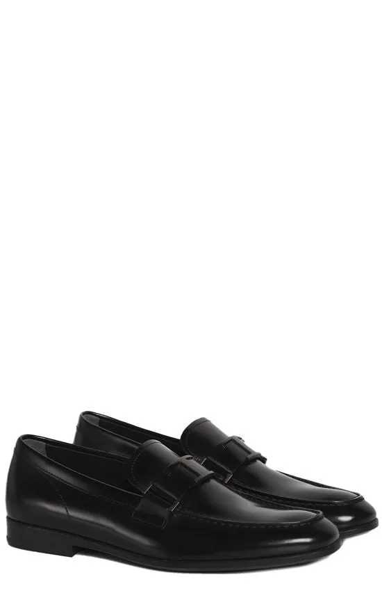 Tod's Almond-Toe Logo Plaque Loafers