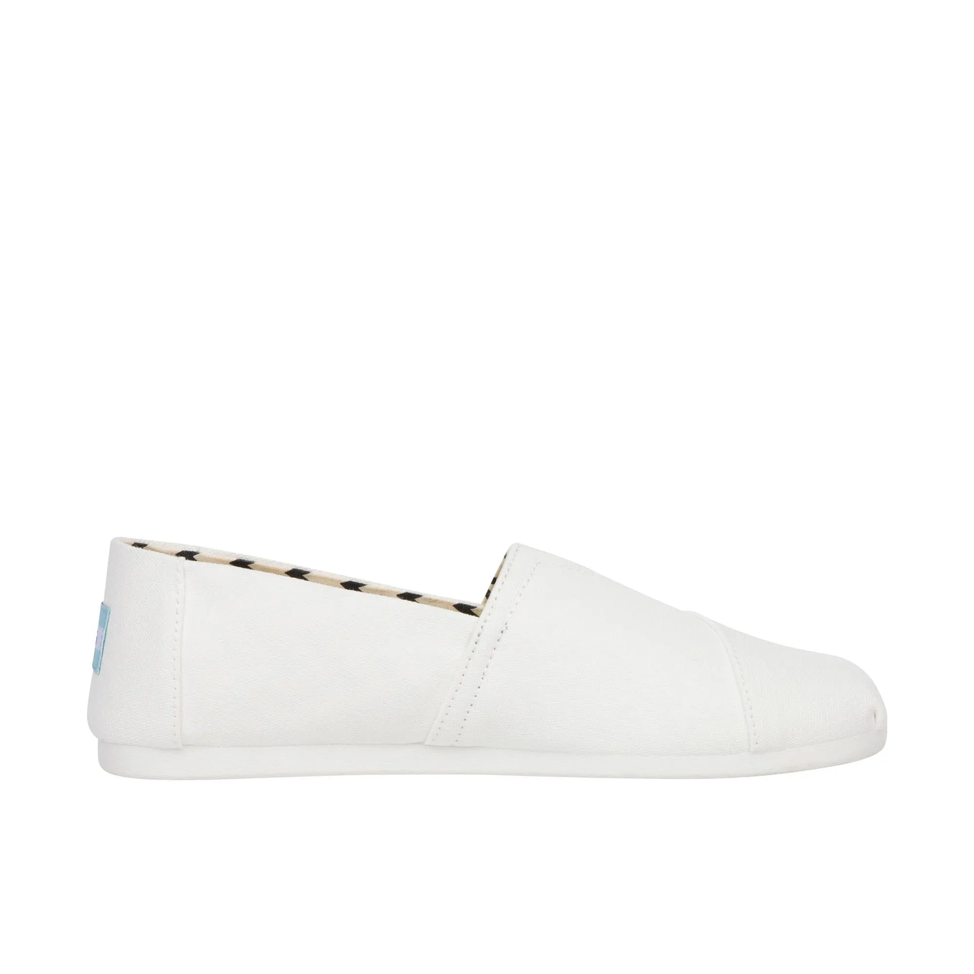 TOMS Alpargata Recycled Cotton Canvas White