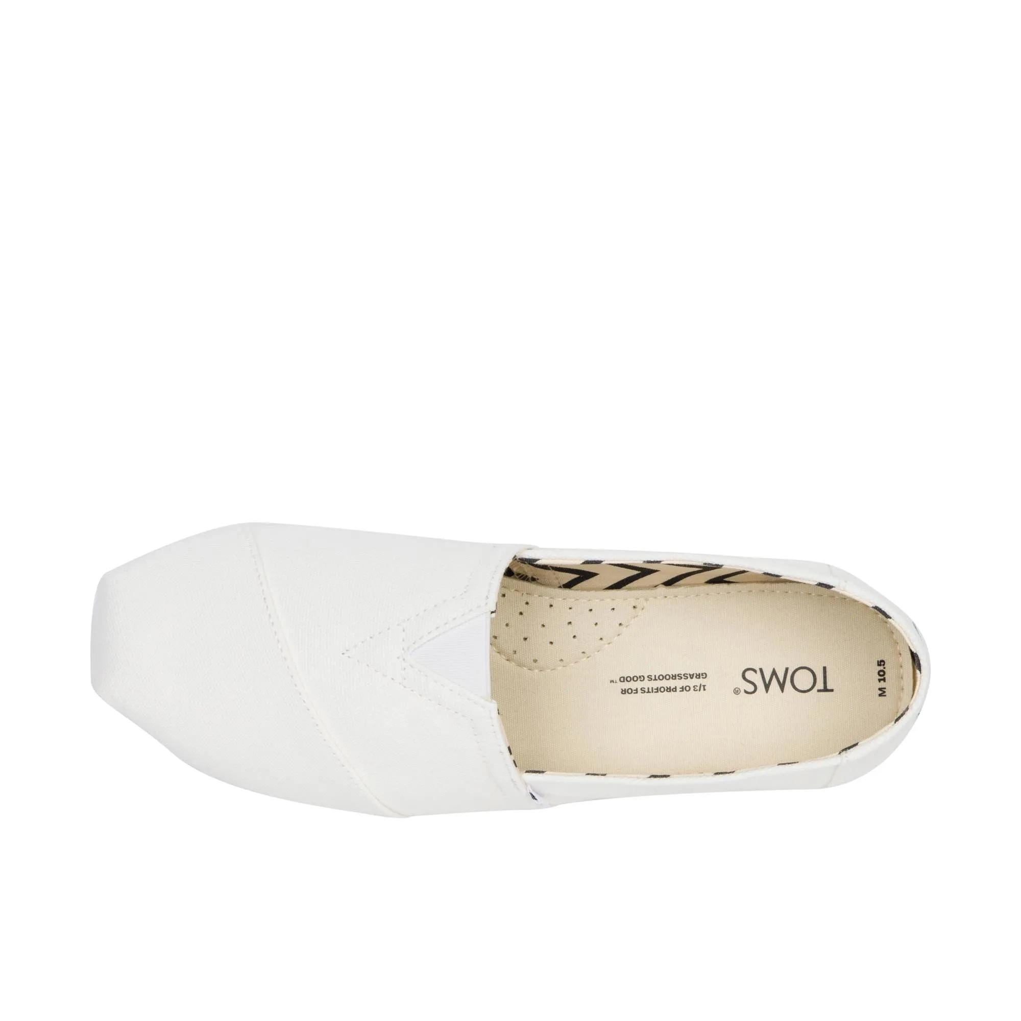 TOMS Alpargata Recycled Cotton Canvas White