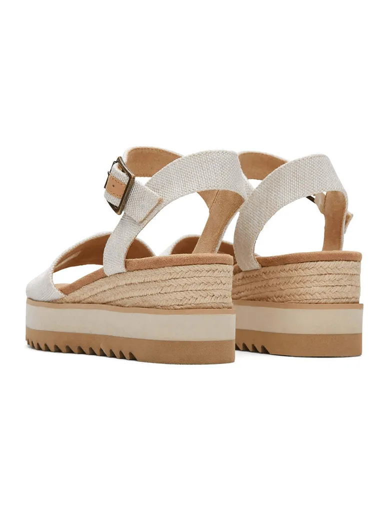 TOMS Diana Wedge Sandal in Natural Yarn Dye