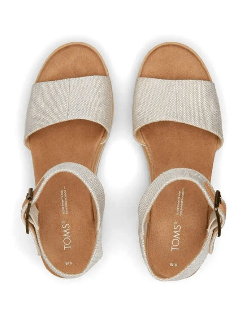 TOMS Diana Wedge Sandal in Natural Yarn Dye