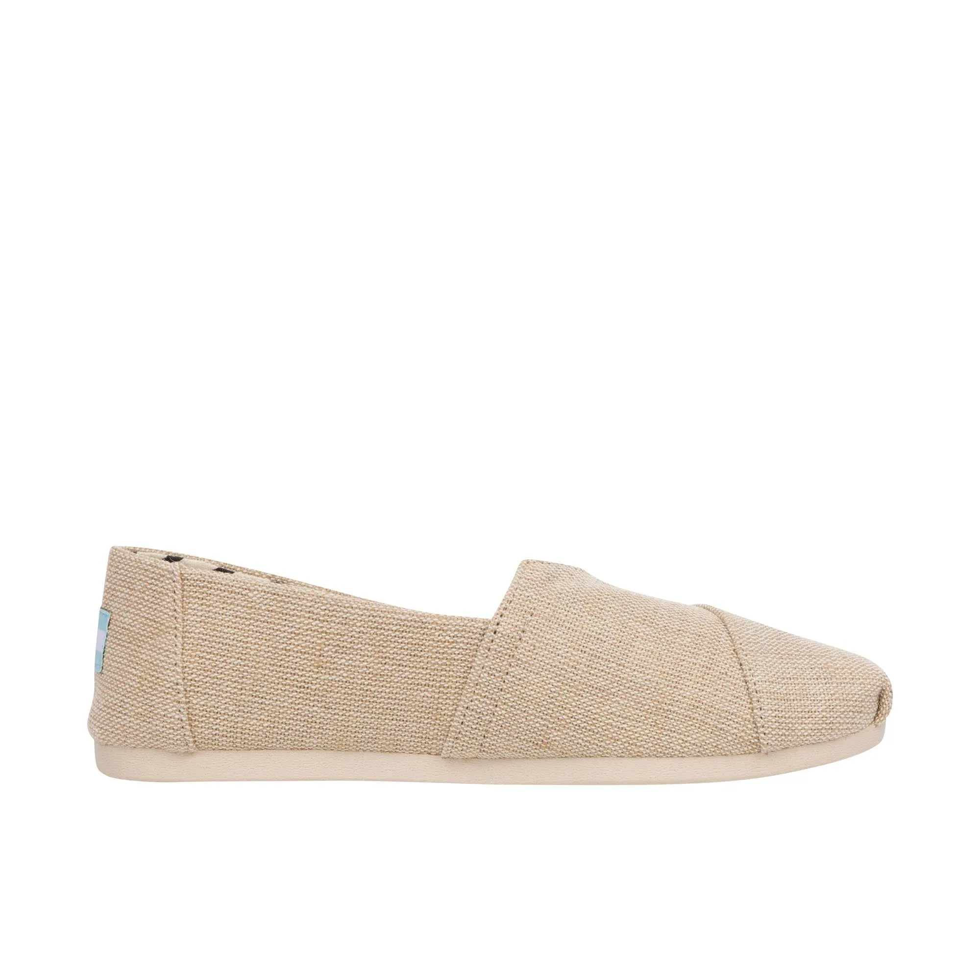 TOMS Womens Alpargata Heritage Canvas Natural Undyed