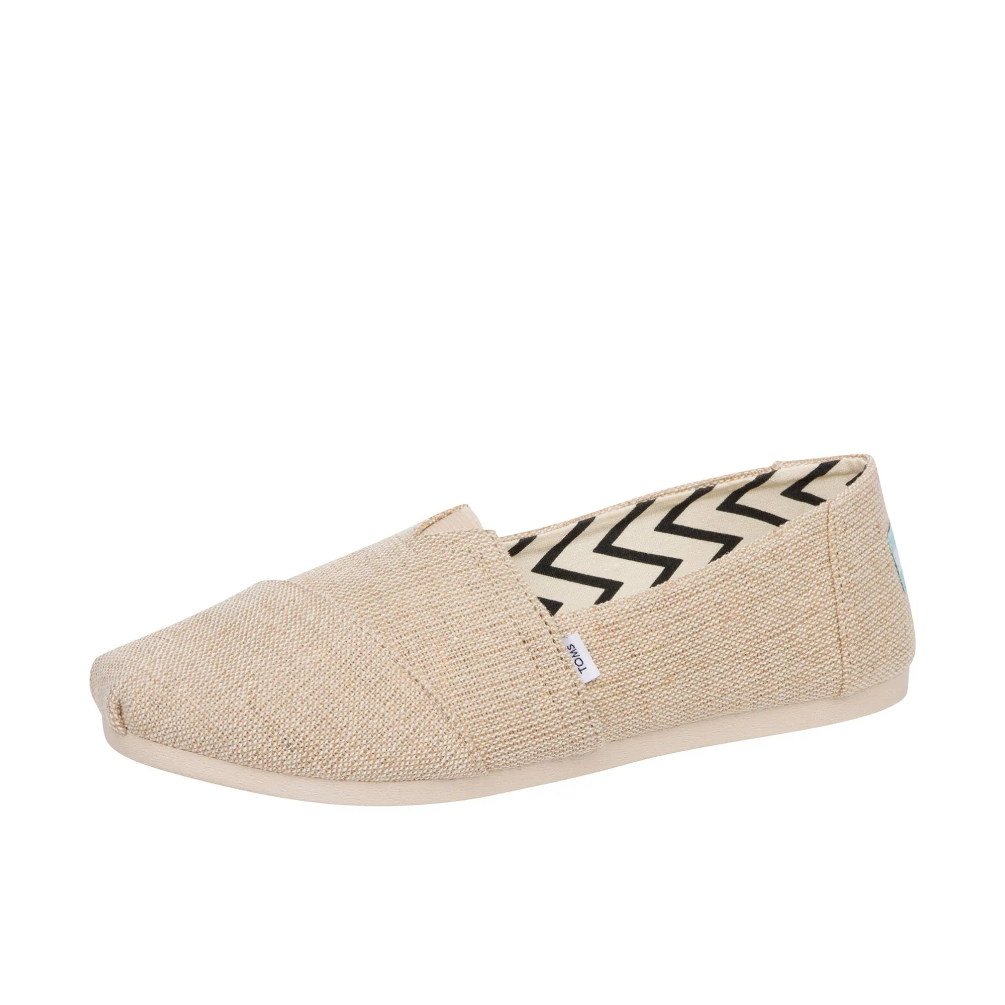 TOMS Womens Alpargata Heritage Canvas Natural Undyed