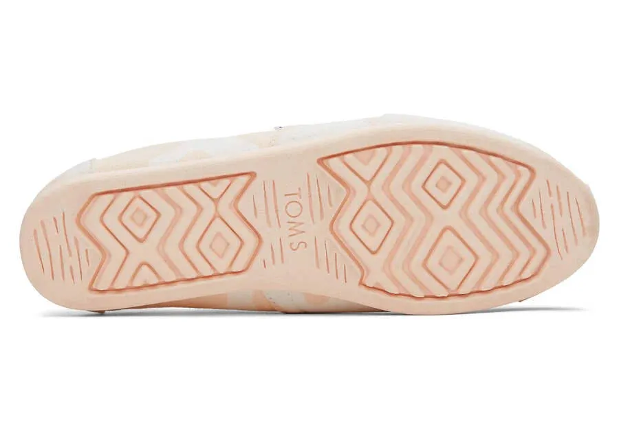 Toms Womens Alpargata Light Peach Cow Print