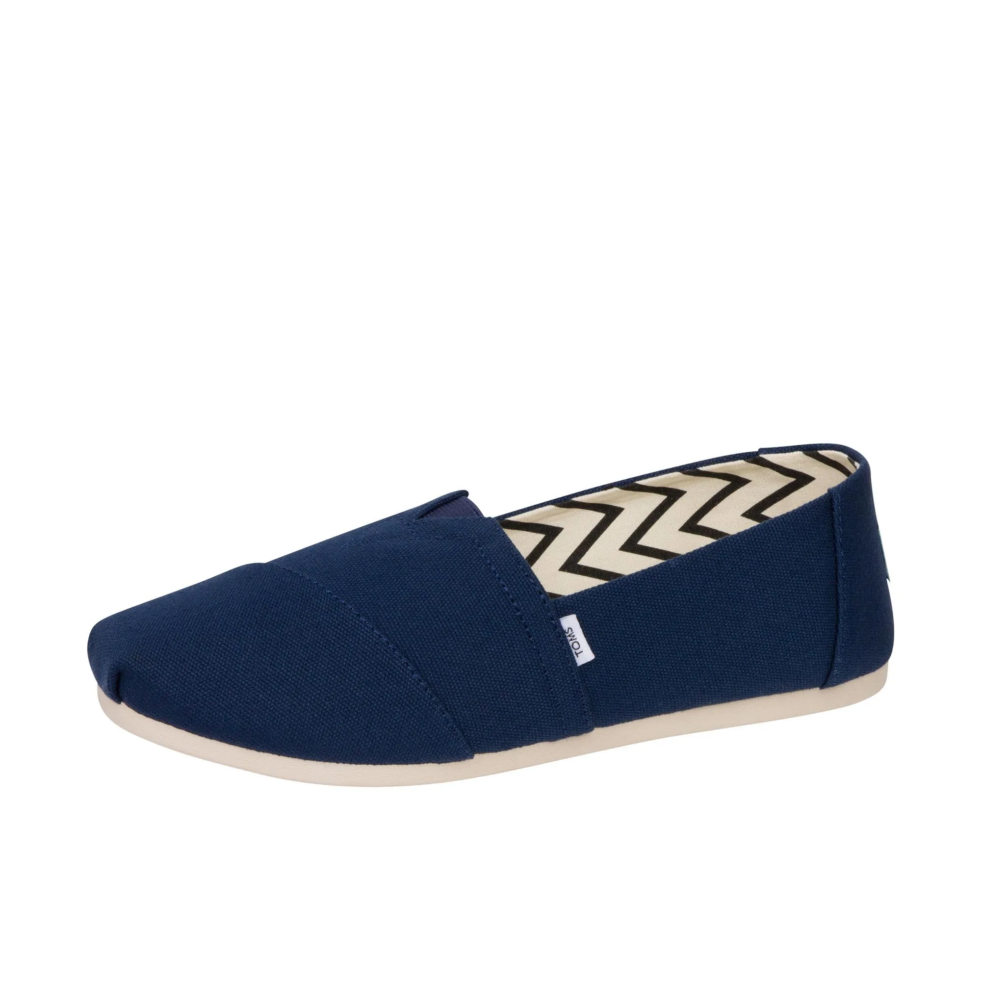 TOMS Womens Alpargata Navy Recycled Cotton Canvas