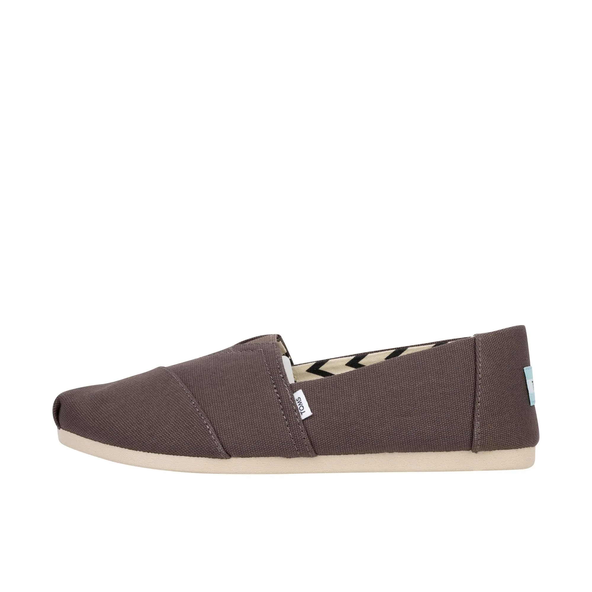 TOMS Womens Alpargata Recycled Cotton Canvas Ash