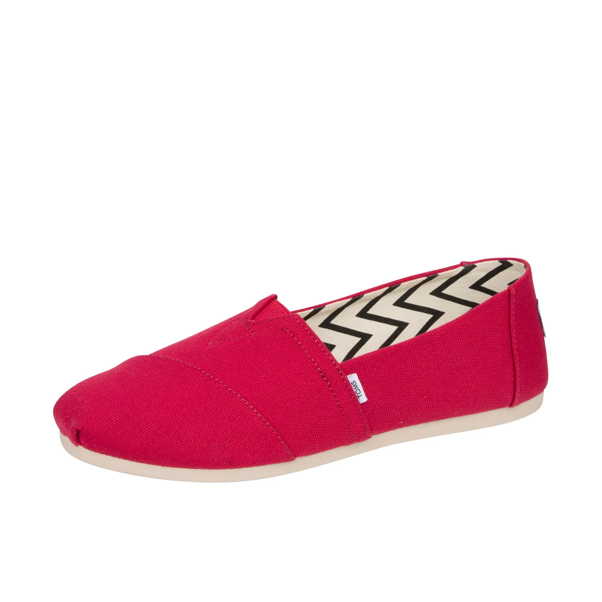 TOMS Womens Alpargata Recycled Cotton Canvas Red