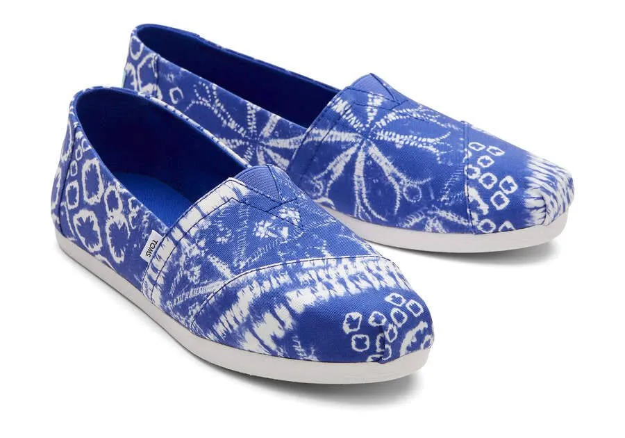 Toms Womens Alpargata Ultramarine Patchwork Batik Print