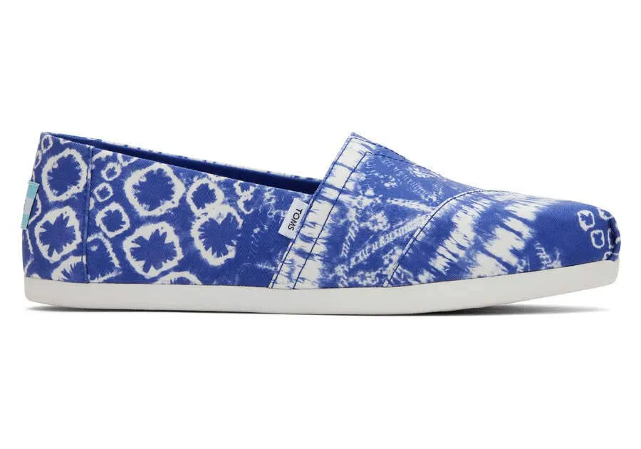 Toms Womens Alpargata Ultramarine Patchwork Batik Print