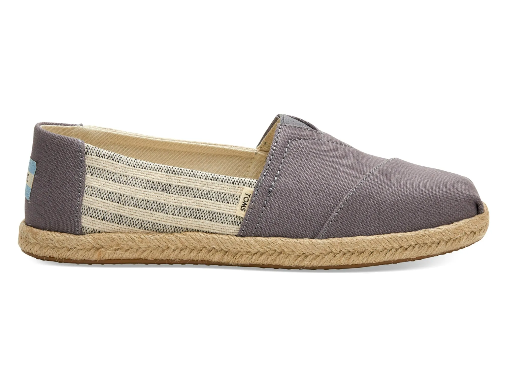 Toms Women's Alpargatas Ivy League Canvas Striped Slip On Shoe