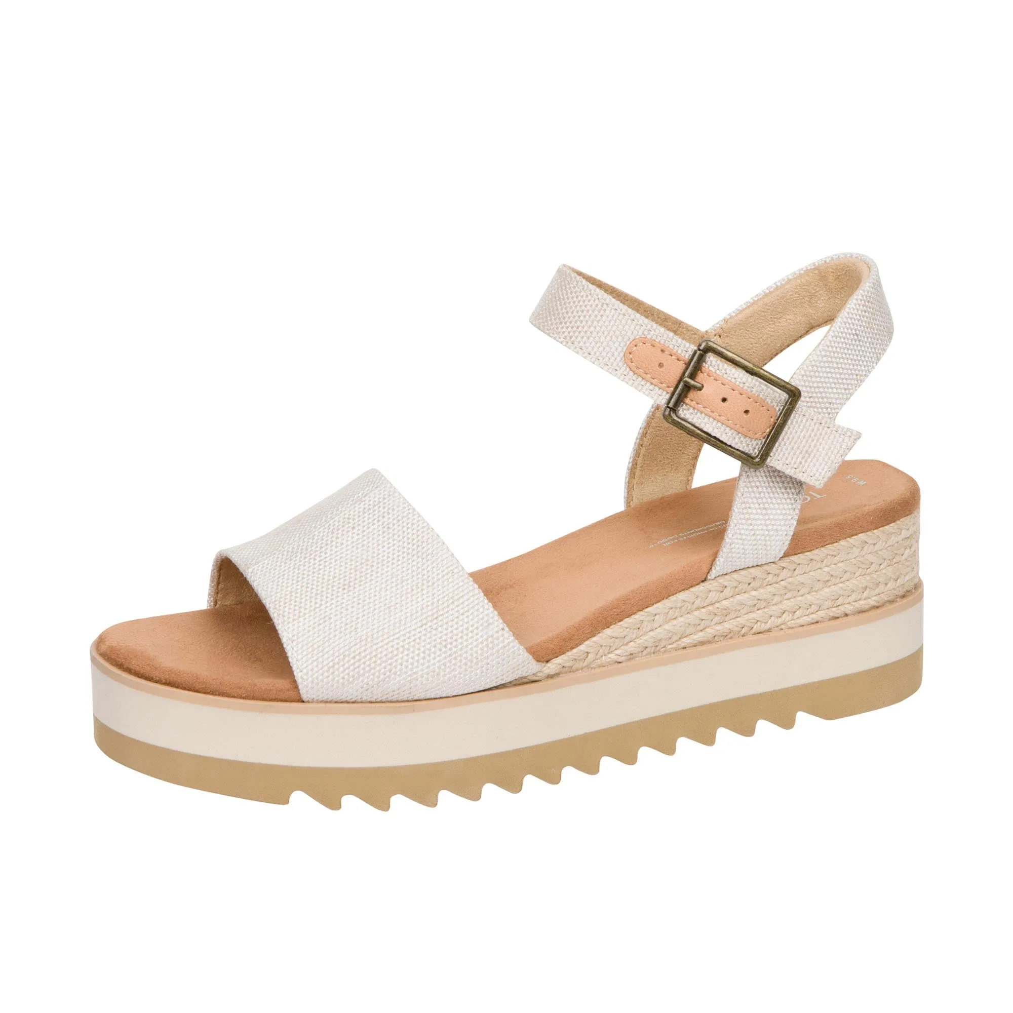 TOMS Womens Diana Wedge Sandal Natural