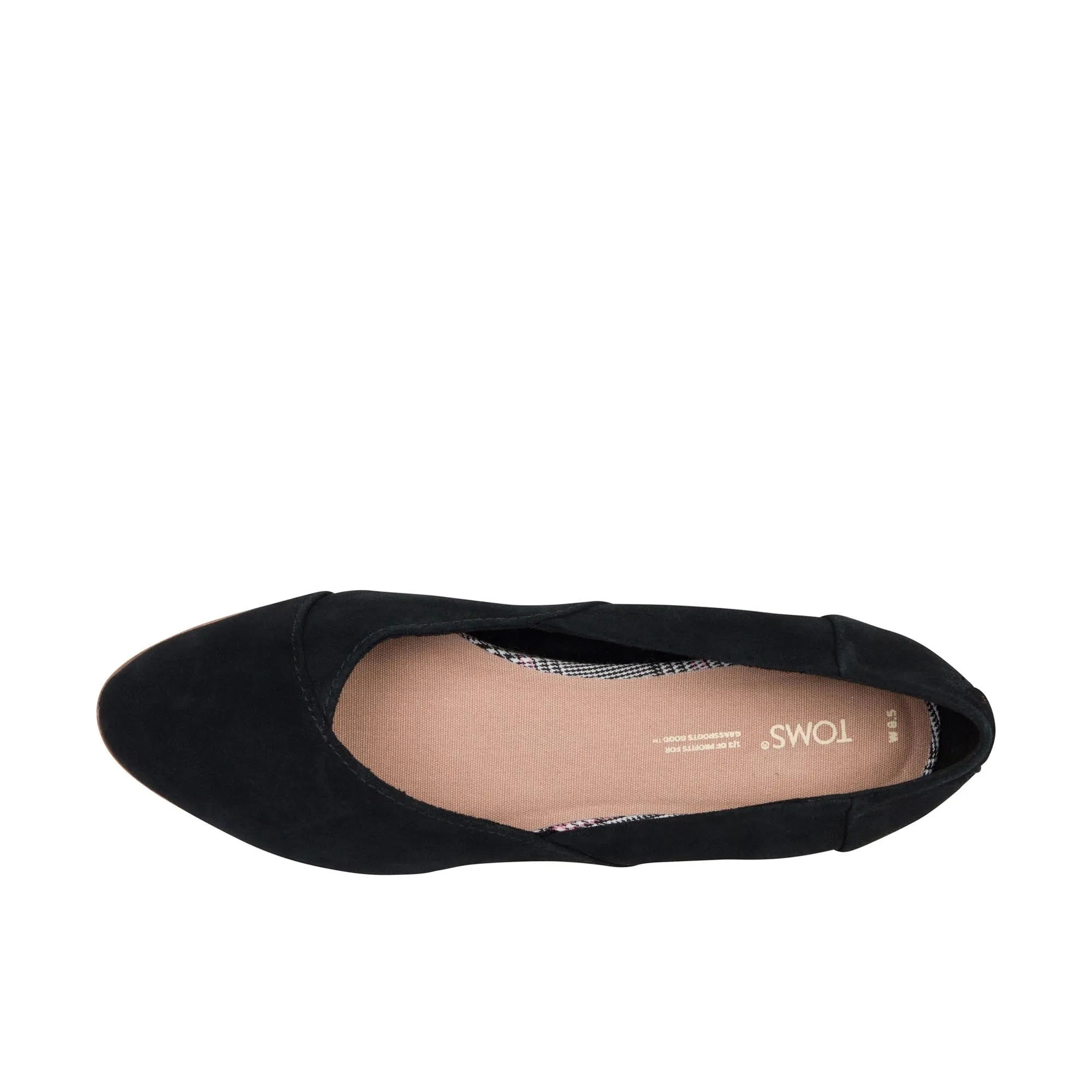 TOMS Womens Jutti Neat Flat True Black