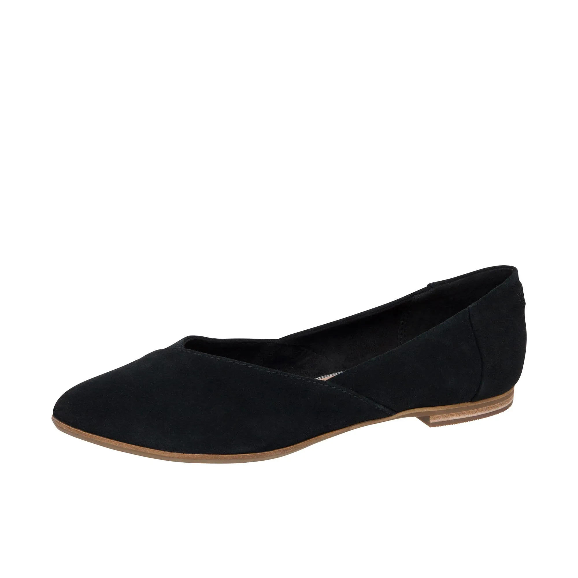 TOMS Womens Jutti Neat Flat True Black