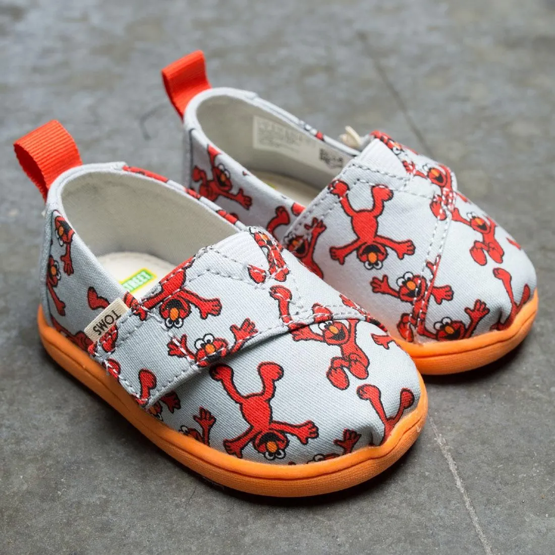 TOMS x Sesame Street Toddlers Alpargata - Elmo (red / gray / white)