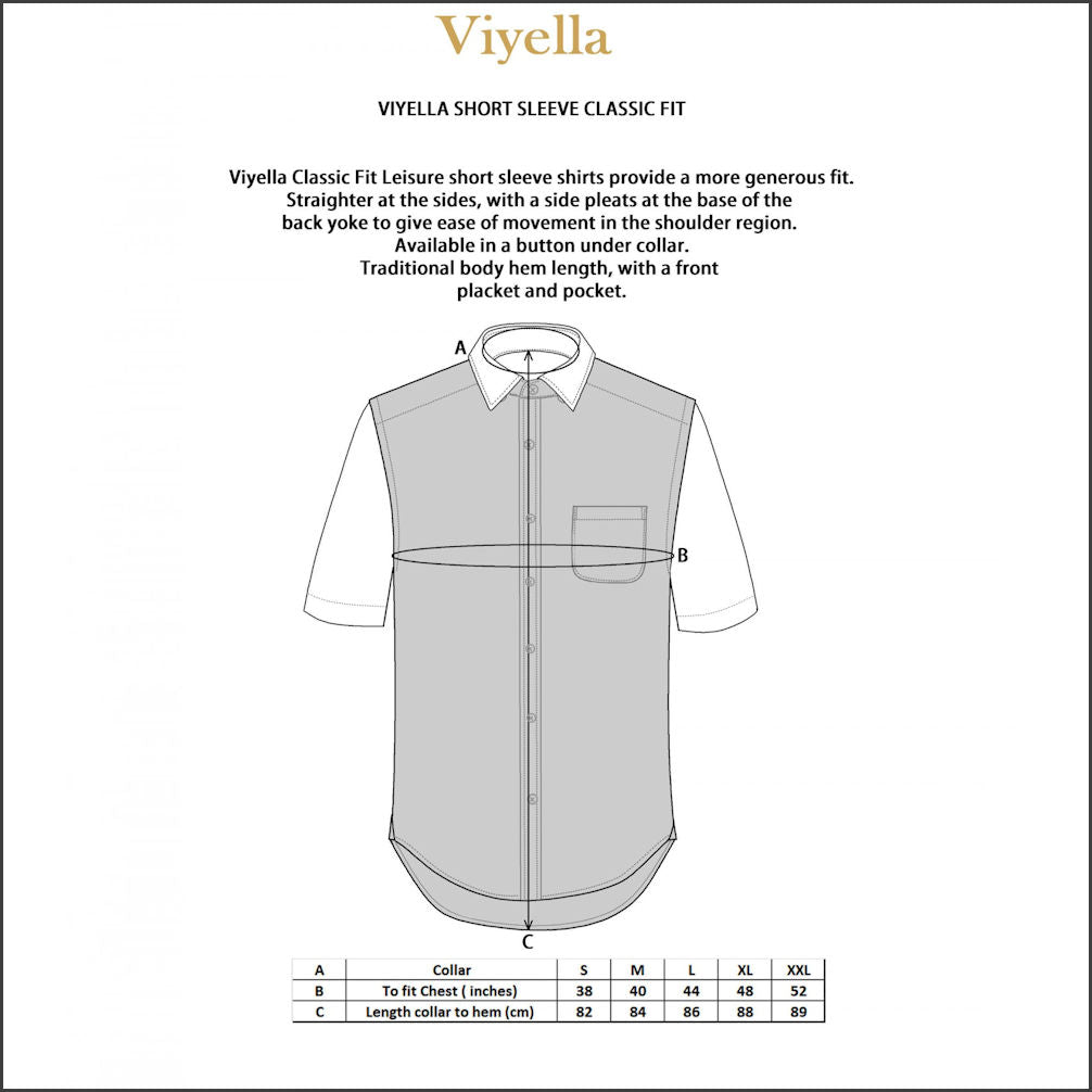 Viyella Yellow Linen  Short Sleeve shirt.