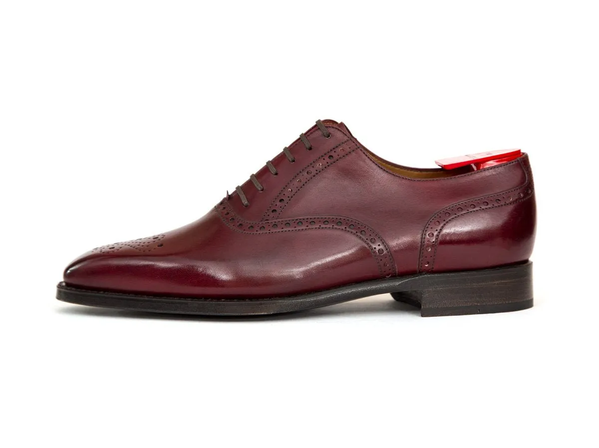 Wallingford - MTO - Burgundy Calf - MGF Last - Single Leather Sole