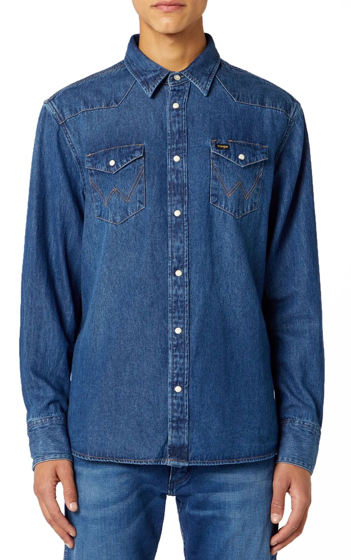 Wrangler Denim Long Sleeve Shirts 1 Year