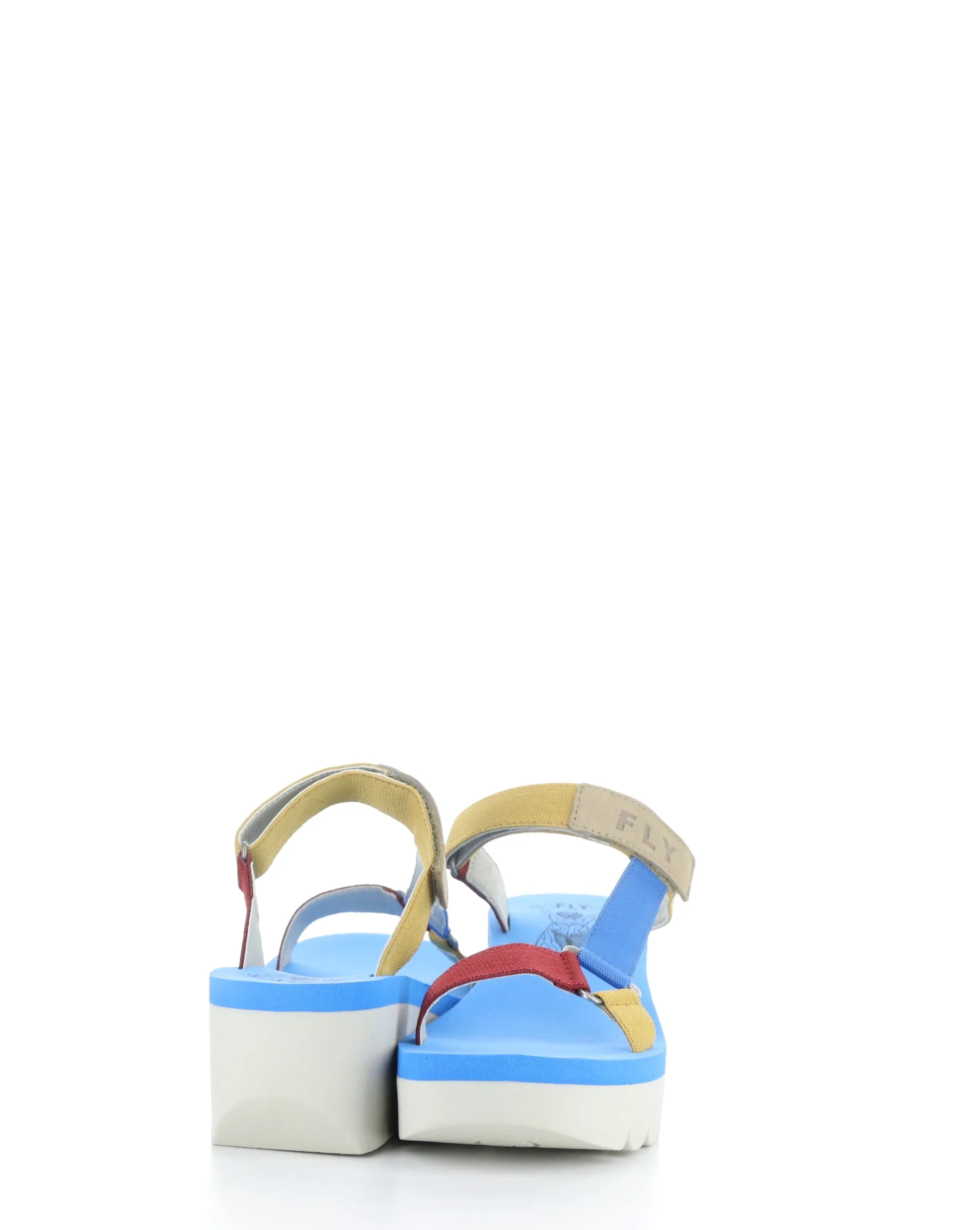 YAKA037FLY 003 CLOUD/MULTI/AZURRE Round Toe Sandals