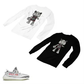 YEEZY 350 v2 Zebra Matching Custom Designed Long Sleeve T shirt AD-Y-17-10