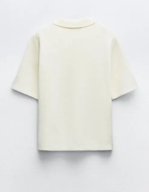 ZARA  |Casual Style Plain Short Sleeves Elegant Style Cardigans