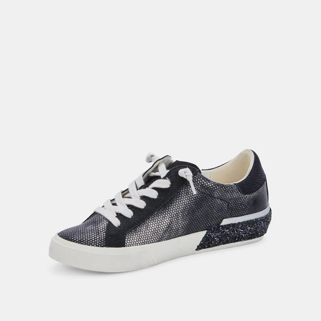 ZINA SNEAKERS GUNMETAL LEATHER– Dolce Vita 6783824560194